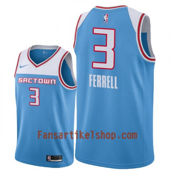 Sacramento Kings Trikot Yogi Ferrell 3 2018-19 Nike City Edition Blau Swingman - Herren
